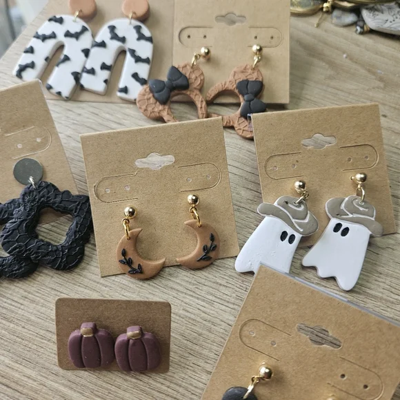 Fall Bundle Polymer Clay Earrings - Picture 3 of 16